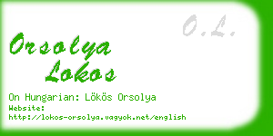 orsolya lokos business card